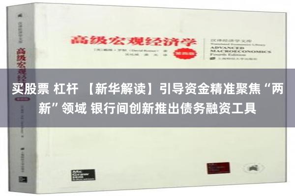 买股票 杠杆 【新华解读】引导资金精准聚焦“两新”领域 银行间创新推出债务融资工具