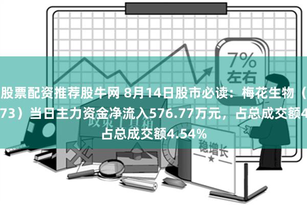 股票配资推荐股牛网 8月14日股市必读：梅花生物（600873）当日主力资金净流入576.77万元，占总成交额4.54%