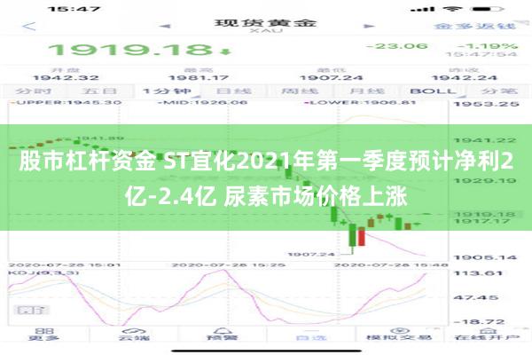 股市杠杆资金 ST宜化2021年第一季度预计净利2亿-2.4亿 尿素市场价格上涨