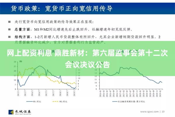 网上配资利息 鼎胜新材：第六届监事会第十二次会议决议公告