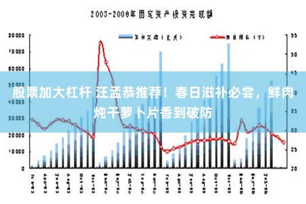 股票加大杠杆 汪孟恭推荐！春日滋补必尝，鲜肉炖干萝卜片香到破防